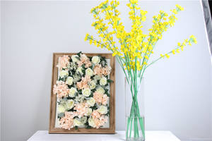 Hesper en vrac plastique artificiel jaune colza fleur parfumé nouveau jardin fête des mères noël nouvel an Halloween dos école - Product Image 2