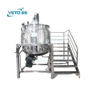 YTO เครื่องทำสบู่เหลวแบบผสมถังทำความร้อนใช้ไอน้ำสแตนเลสสตีลสายการผลิตสารเคมีทุกวัน