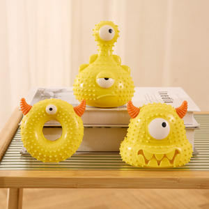 Jouet à mâcher pour chien en silicone de qualité alimentaire, petit monstre mignon, nettoyage <span class=keywords><strong>des</strong></span> dents, jouet interactif résistant aux morsures, jouet <span class=keywords><strong>sonore</strong></span>, fournitures pour animaux de compagnie - Product Image 5