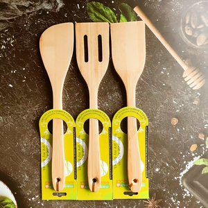 Factory Outlet Productos De Cocina Planche À Découper En <span class=keywords><strong>Bambou</strong></span> Ensemble avec 3 Pcs Bambu Ustensiles De Cuisine - Product Image 3