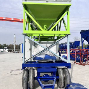 Centrale à béton mobile entièrement automatique de 90 m3/h avec système de contrôle PLC intelligent, centrale de malaxage mobile, béton prêt à l'emploi - Product Image 5