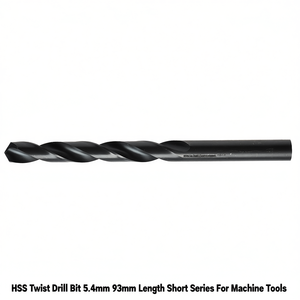 Broca helicoidal HSS de 5.4 mm y 93 mm de longitud, serie corta para máquinas herramienta - Product Image 2