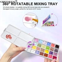 Gel de peinture pour ongles 3-en-1 sans essuyage, 24 couleurs, 360 °   Gel à ongles rotatif à couvercle dégradé, haute pigmentation, mélangeable, effet pudding