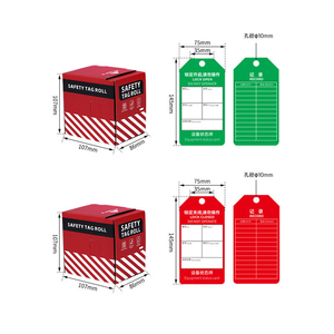 OEM tùy chỉnh phổ PVC Loto khóa dấu hiệu an toàn khóa tagout thẻ không thấm nước không hoạt động Tags-on-A-Roll Gói 200 thẻ - Product Image 4