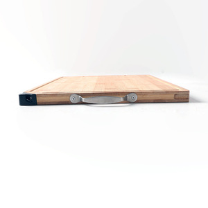 Tabla de cortar de bambú, tabla de cortar de doble cara para cocina doméstica, tabla para cuchillos, tabla de cortar vertical, con asa portátil - Product Image 2
