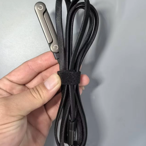 Câble tressé en nylon 240W 5A avec support de téléphone, transfert de données 480 Mbps, chargeur rapide pour ordinateur portable, câble Type-C multi-angle pour <span class=keywords><strong>iPhone</strong></span> Gaming - Product Image 6