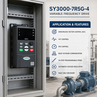 Variateur de fréquence Sanyu SY3000 7,5 kW 380-400V pour grue, entraînement AC spécial pour mécanisme de levage et contrôle de palan