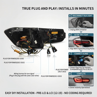 Für BMW 3er F30 F35 M3 F80 2012-2019 Auto-Rückleuchten Aftermarket Plug-and-Play Sequenzielle LCI LED Heckleuchten