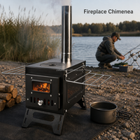 Barbecue portable au charbon de bois Zstuma, brasero, foyer extérieur, série de produits de jardin, lot de trois