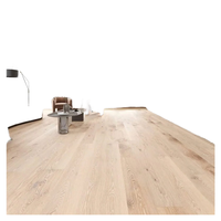 Parquet en bois d'ingénierie multicouche 600x92mm, chevron, chêne frêne blanc, écologique ENF