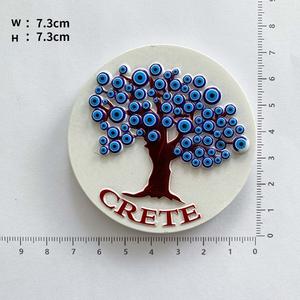 Nouveaux aimants de réfrigérateur en résine magnétique 3D œil maléfique créatif - Design moderne poli durable Décoration d'intérieur exquise et souvenir touristique - Product Image 3