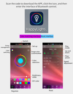 TCWin 5m 2025 Trending Smart Strip Light DC5V Sound Music Sync <span class=keywords><strong>TV</strong></span> LED retroilluminazione flessibile <span class=keywords><strong>RGB</strong></span> 5050 Roll per sala da gioco - Product Image 4