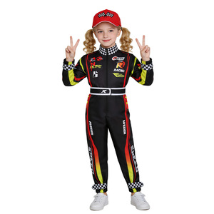 Combinaison de course pour enfants Mango, costume de cosplay, combinaison de karting en polyester, tenue de fête - Product Image 1