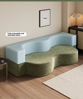 Modulares, komprimierbares Schlafsofa im Wabi-Sabi-Stil, mit Schwammfüllung, doppelt nutzbar, neu, für kleine Wohnungen, Schlafzimmer, Wohnzimmer