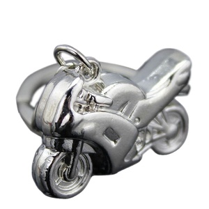 Kingtai fabricante bastante grabado Metal en blanco motociclista llavero transporte Motor llavero encanto - Product Image 1