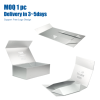 Klappen deckel Verpackung Karton Logo Benutzer definierte Falt schachteln Magnet verschluss Geschenk box Zusammen klappbare magnetische starre Papier box