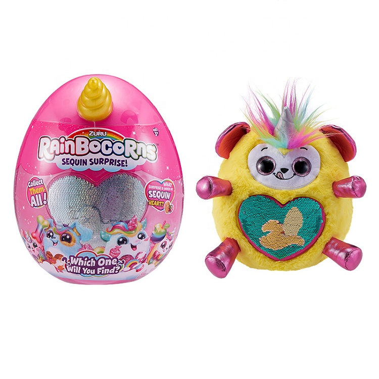 Плюшевые капсульные игрушки в виде единорога радужного цвета