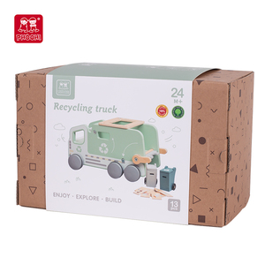 <span class=keywords><strong>Camion</strong></span> educativo di riciclaggio di legno dei rifiuti del giocattolo del <span class=keywords><strong>camion</strong></span> della <span class=keywords><strong>spazzatura</strong></span> per bambini in età prescolare fatti di legno - Product Image 5