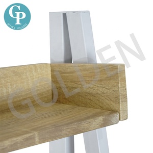 Hiện Đại 5-Tier Thang Mở Bằng Gỗ Và Kim Loại Kệ Lưu Trữ Kệ Sách Cuốn Sách Giá Kệ Cho Phòng Khách Hiển Thị Tủ Sách - Product Image 3