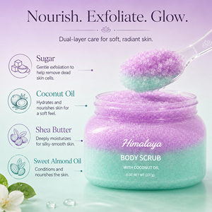 Gommage corporel exfoliant personnalisé OEM, hydratant en profondeur, nourrissant, à l'huile <span class=keywords><strong>d</strong></span>'amande douce, au beurre de karité et au sucre pour éliminer les peaux mortes - Product Image 4