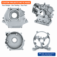 Cache-moteur moulé sur mesure en usine, en alliage ADC12, faible MOQ 100 pièces, usinage CNC, OEM ODM pour pièces de moteur de pompe à eau 188F de 3-4 pouces