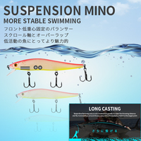 Bearking Official Store 11cm 14g SP Plongée 1.5m Système Magnétique Top Flottant Leurres De Pêche Minnow Wobbler 3D Yeux Pêche À La Carpe
