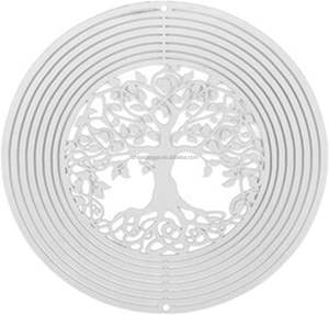 สปินเนอร์สแตนเลสกระจกเย็นสำหรับกลางแจ้งตีระฆังโลหะแบบหมุนได้3D ตกแต่งบ้านแบบแขวนกังหันลม - Product Image 4