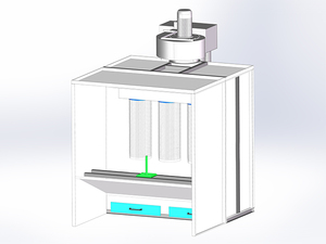 Cabina di verniciatura a spruzzo ideale personalizzata conveniente <span class=keywords><strong>2m</strong></span> depolveratore - Product Image 2