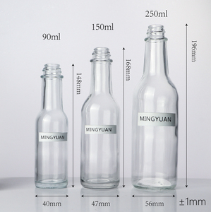 Empty 90ml150ml 250ml <strong>Hot</strong> <strong>Sauce</strong> Glass Bottle3oz 5oz 8oz Chilli Tomato <strong>Sauce</strong> Tabasco <strong>Sauce</strong> <strong>Bottles</strong> With Plastic Caps And Inner - Product Image 6
