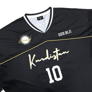 Camiseta de moda de manga media personalizada, logotipo bordado por sublimación, ropa deportiva de calle, camiseta recortada de ajuste cuadrado de fútbol - Product Image 2