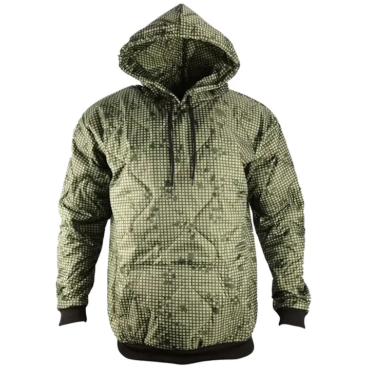 OEM Logotipo Personalizado Tactical Nylon Impermeável Desert Night Multicam Pullover Ou Zip Up Woobie Hoodie Jacket