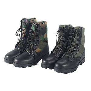 ग्रीन-प्लेड कैमोफ्लेज जंगल ऑफ-रोड हाई-टॉप लड़ाकू जूते - Product Image 6