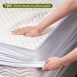 Dosel de cama impermeable de fibra de bambú, protectores de mosquitera suaves y ajustados, sueño limpio para un descanso tranquilo - Product Image 1