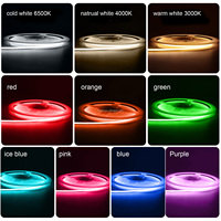 Tira COB regulable USB de alta densidad 480 LED/M 5M Flexible 4mm cinta LED iluminación de paisaje inteligente blanco cálido/frío DC 5V RA90 App