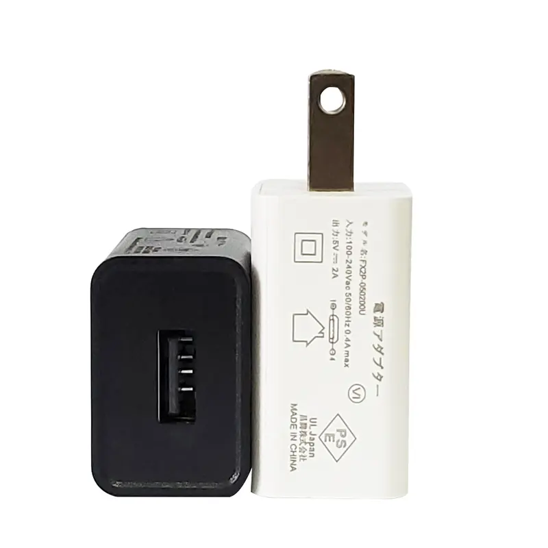 Ce PSE ukca GS CE FCC chứng nhận UK/EU/US/AU/JP/KR 5v2a1a 10W tường sạc sạc gạch USB sạc Power Adapter cho điện thoại