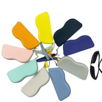 Étui de rangement en silicone pour lunettes de soleil, anti-poussière, à suspendre, mignon, motif dessin animé, mini pochette en silicone pour pièces de monnaie et lunettes