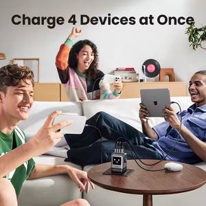 Cargador UGREEN <span class=keywords><strong>Uno</strong></span> 100W GaN Robot Nexode de 4 Puertos con Carga Rápida PD, Cargador de Teléfono PPS Robot GaN, Adaptador de Corriente USB C para Macbook - Product Image 4