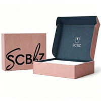 Boîtes en carton ondulé pliables de luxe personnalisées de haute qualité avec logo, imperméables, pelliculage mat, diverses couleurs pour l'expédition et l'envoi postal