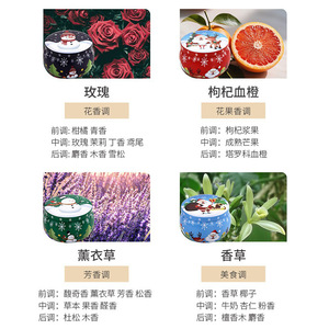 New plant-based soybean wax tin can Christmas <b>candles</b>, perfect for creating a festive atmosphere in the living room and bedroom. - Product Image 5