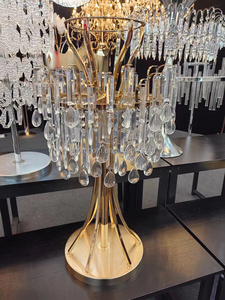 High Quality Crystal Metal <strong>Flower</strong> <strong>Vase</strong> Holders Centerpieces Crystal <strong>Flower</strong> Arrangement Stand Table Wedding Centerpieces - Product Image 3