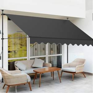 High Quality Balcony Clamp <b>Awning</b> with Hand Crank for Outdoor UV Protection <b>Awning</b> Height Adjustable Mail Order Packing - Product Image 2