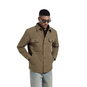 Chaqueta de Moda para Hombre, Chaqueta de Negocios para Hombre, Chaqueta de Algodón con Estampado de Diamantes para Hombre, Ideal para el Invierno - Product Image 4