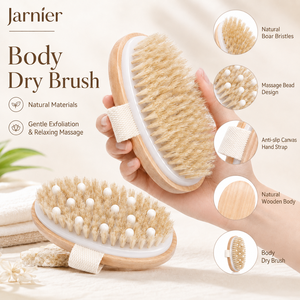 Jarnier FSC Factory Wholesale 100% Natural Vegan Sisal Bristle Exfoliating <strong>Brush</strong> <strong>Bamboo</strong> Wooden Handle Shower Dry Body Bath <strong>Brush</strong> - Product Image 4
