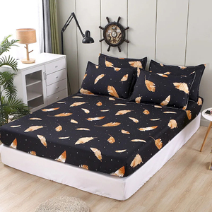 Nouvelle drap-housse moderne personnalisée imprimée de qualité supérieure 100 % coton respirant toutes saisons pour usage domestique adulte ultra doux - Product Image 5