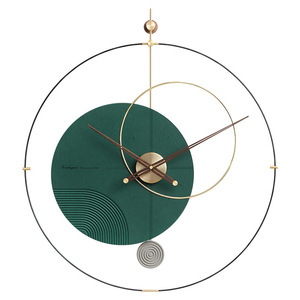 Large Nordic Luxury Wall <b>Clock</b> Round Black Gold Modern Design <b>Battery</b> Powered For Living Room Home Decor - Product Image 5