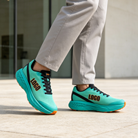 Chaussures de course personnalisées avec logo, à semelle épaisse, respirantes, en maille, souples et amortissantes, pour l'extérieur