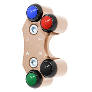 Interrupteur de guidon droit pour Triumph Tiger 850 Sport (trous alignés) (cuivre) - Product Image 4