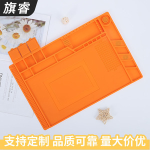 Orange Silicone Tool Repair Mat Anti Static Pad For Mobile Phone Repair - Product Image 3