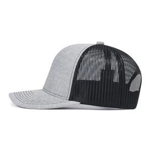 Casquette de camionneur personnalisée avec logo, haute qualité, 6 panneaux, en tissu éponge/toile polyester/coton, ajustement réglable, unisexe adulte, modèle 112 - Product Image 2