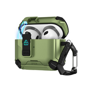 Étui personnalisé en TPU et PC pour <span class=keywords><strong>AirPods</strong></span>, antichoc, magnétique, avec béquille, pour <span class=keywords><strong>AirPods</strong></span> 4 Pro 2 3, anti-jaunissement, compatible avec la charge sans fil - Product Image 4